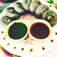 A picture of ડેલિશ્યસ ફરાળી હરા ભરા કબાબ.
