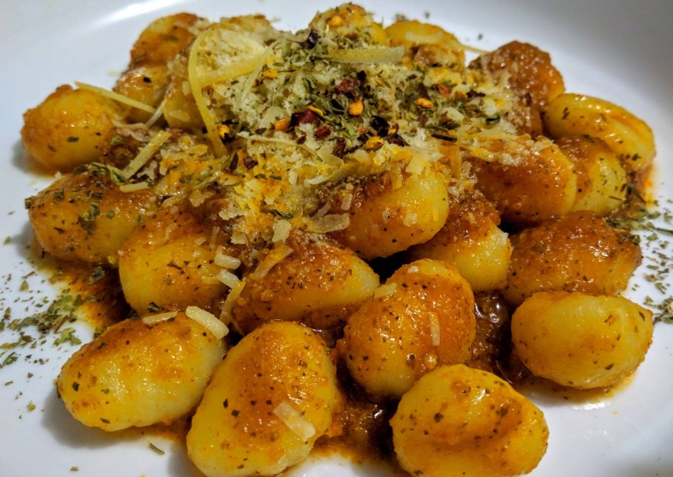 ÑOQUIS De Papa con🍝 Salsa Roja...!🍅