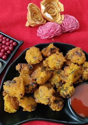 A picture of Leftover rice pakora.