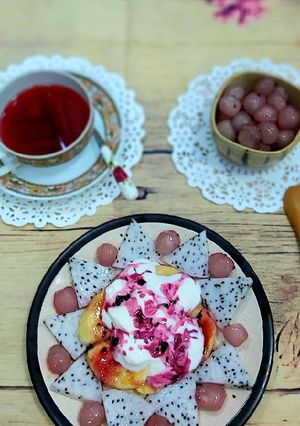 Hình của món Siro dâu và ăn healthy với siro dâu.