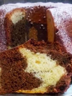 A picture of Easy Vanilla-Cocoa Cake.