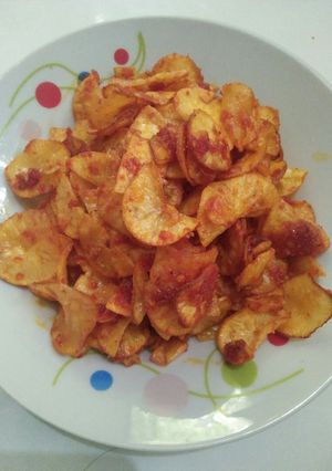 Foto resep Keripik Singkong Pedas Manis