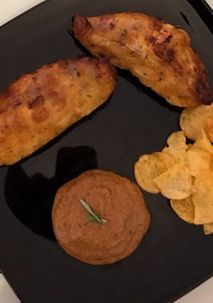Una foto de Pollos rellenos en salsa