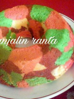 Foto resep Bolu air colorfull