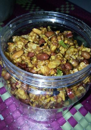 Foto resep Kering Tempe Jamur Tiram tanpa Kecap tanpa Ulekan (Vegan)