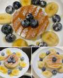 香蕉藍莓班戟pancake