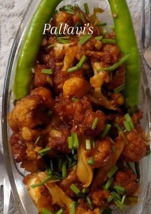 A picture of Gobhi Manchurian.