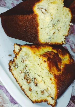Una foto de Budín de naranja y nuez