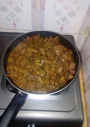 A picture of Fried liver.