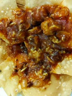 Foto resep Nachos pangsit saus bolognese