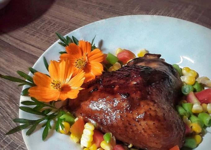 Resep Apple Cider Vinegar Glazed Chicken Breast ala Violet Azalea yang Sempurna