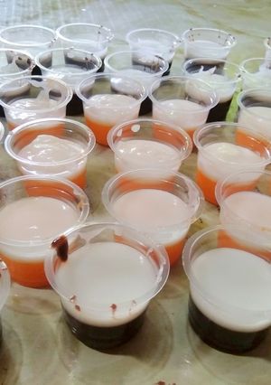 Foto resep Puding coklat mangga topping fla susu