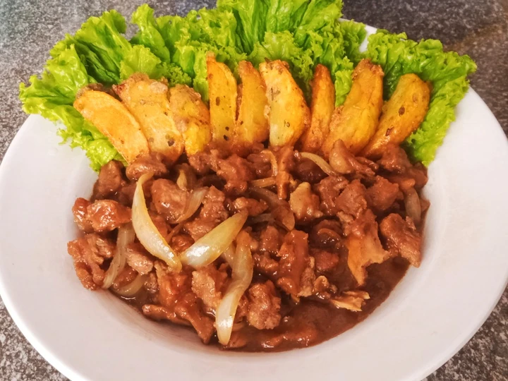 Langkah Gampang Menyiapkan Resep Bistik daging sapi yang Lezat