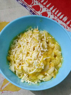 Foto resep Mpasi 9m+ makaroni saus Kabocha jagung keju