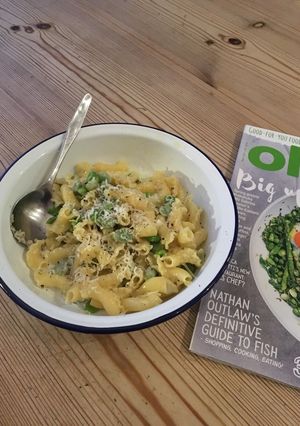 A picture of Spring pasta.