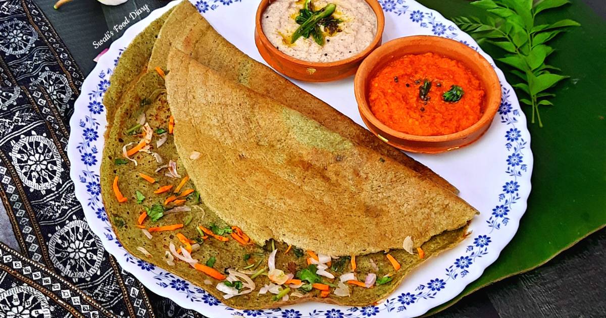 Pesarattu or Green Moong Dosa Recipe by Swati Keshri 👩‍🍳 Cookpad