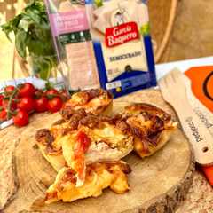 Mini quiches de pechuguita de pollo y semicurado en airfryer-レシピのメイン写真