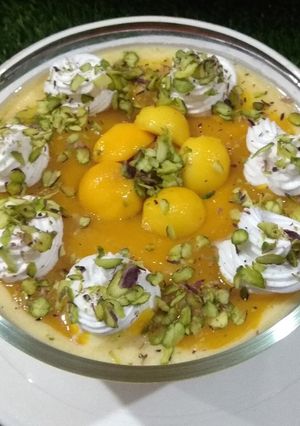 A picture of Mango phirni.