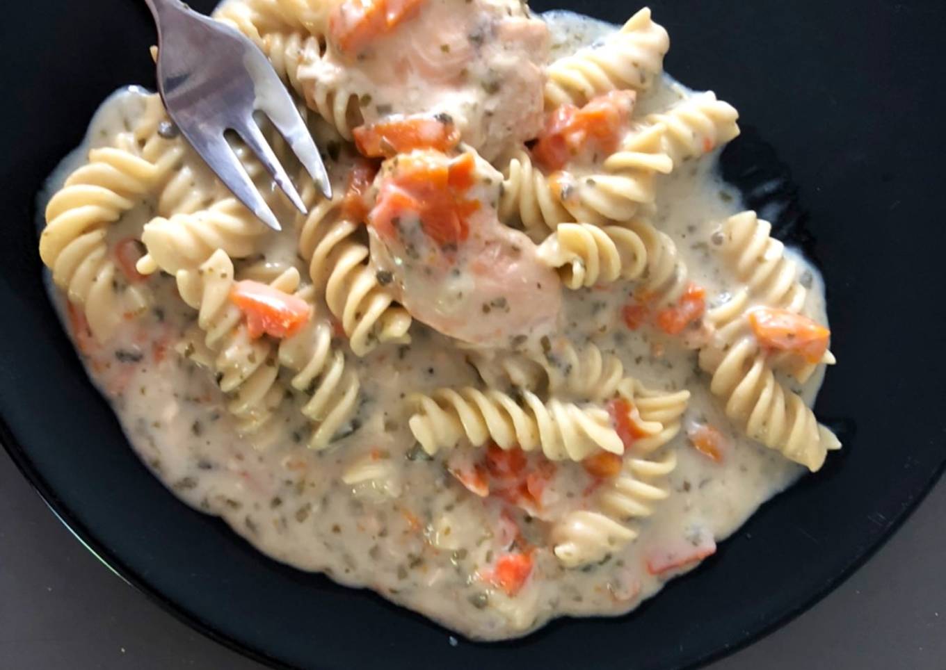 Pâtes au saumon