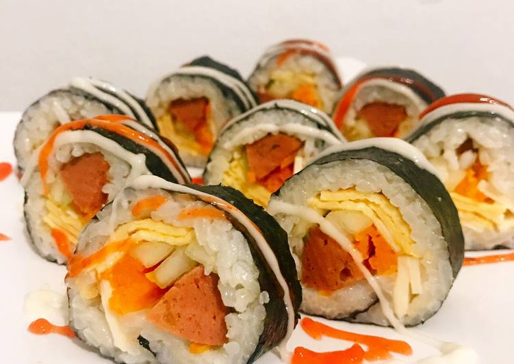 Cara Membuat Sushi Roll Simple Gimbab Simple Yang Nikmat