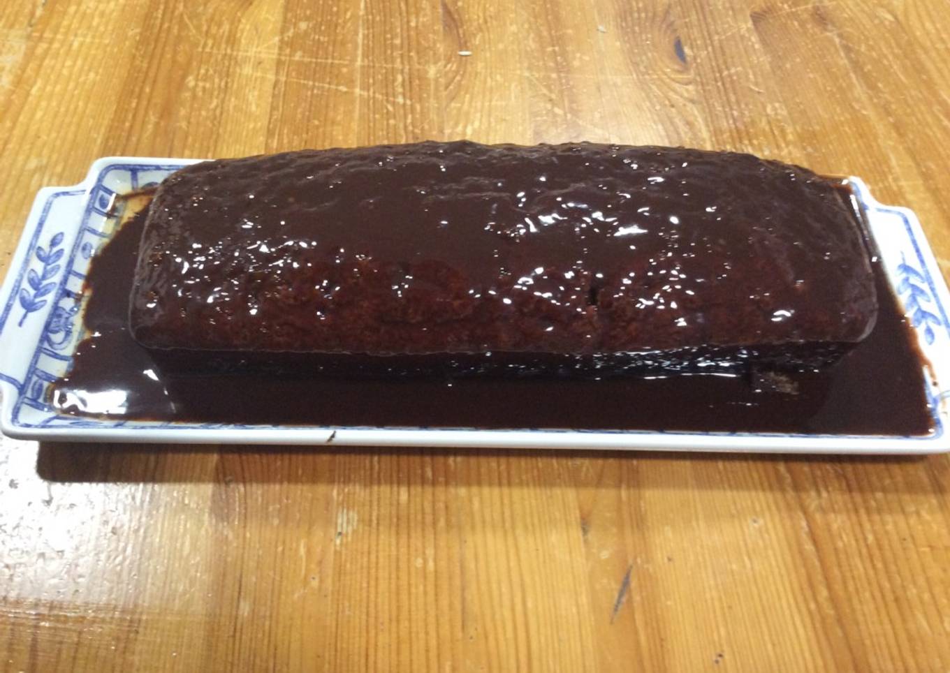 Bizcocho de chocolate con cobertura (Thermomix)