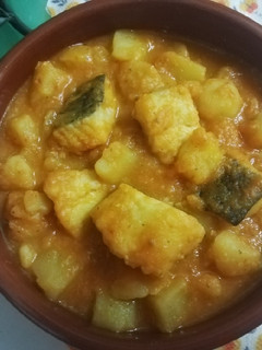Una foto de Papas guisadas con bacalao