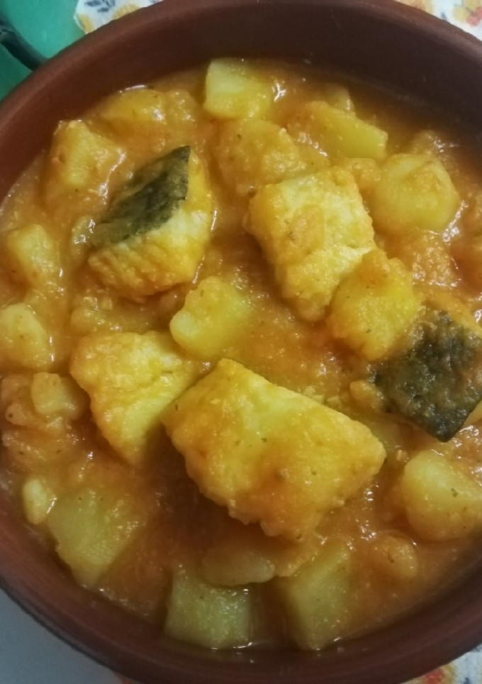 Una foto de Papas guisadas con bacalao
