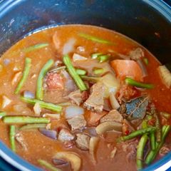 A picture of Thai beef stew.