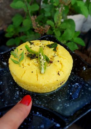 खमण ढोकला (dhokla recipe in hindi) रेसिपी मुख्य फोटो