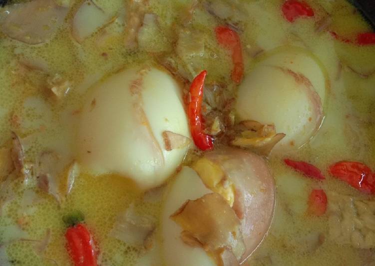 Jantung pisang santan