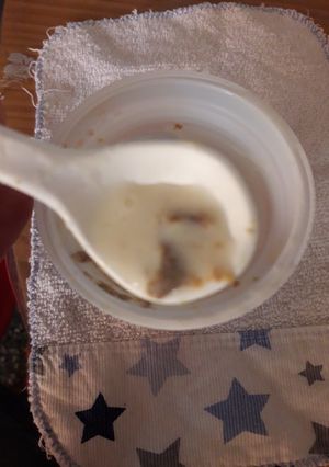 Una foto de Yogur activia casero ideal para bebés y estreñimiento