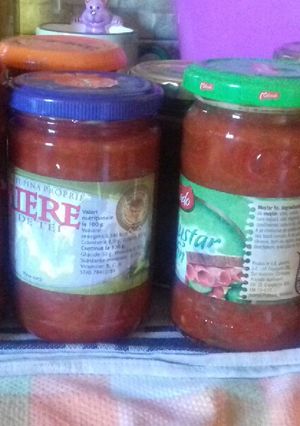 Darált paprika sóval tartósítva (télre) recept fotója
