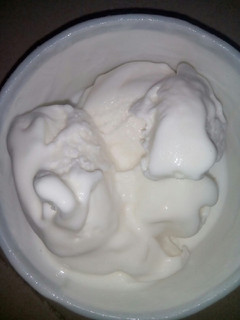 A picture of Ice cream recipe.
