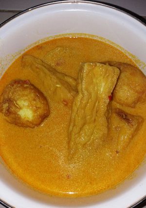 Foto resep Telur tahu masak santan