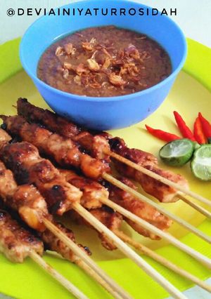 Foto resep Sate Ayam Teflon Bumbu Kacang Pedas Manis