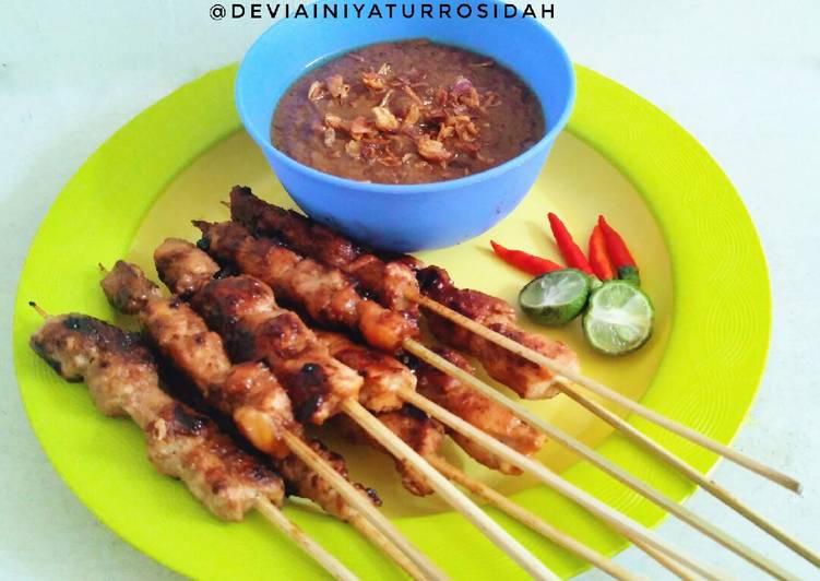 Sate Ayam Teflon Bumbu Kacang Pedas Manis