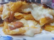Una foto de macarrones al horno