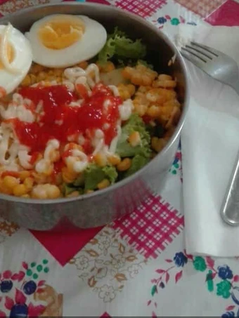 Cara Sederhana Membuat Resep  Salad sayur simple aja yang Bisa Manjain Lidah, Lezat