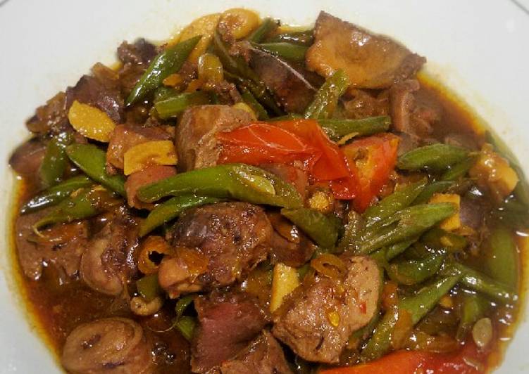 Proses mengolah Tumis Buncis Ati Ampela Lezat