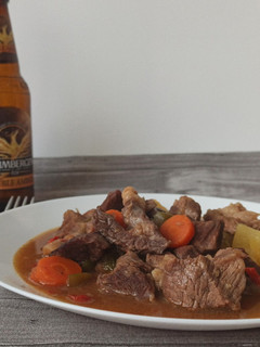 Una foto de Estofado de ternera a la grimbergen double ambree