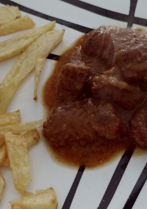 Una foto de Carne de toro a la gaditana