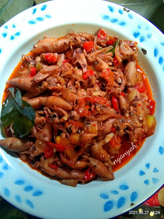 Resep Oseng cumi asin pedas, Lezat