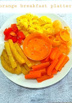 Foto resep Orange breakfast platter