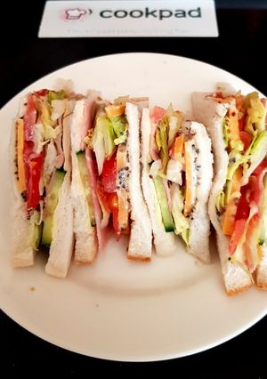 A picture of My Afternoon Sandwich with Chia Seeds.