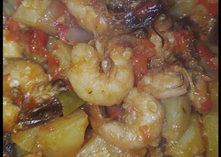 Resep Sambal Goreng Kentang Udang Sederana dengan Bumbu Cinta💗🥰 Anti Gagal