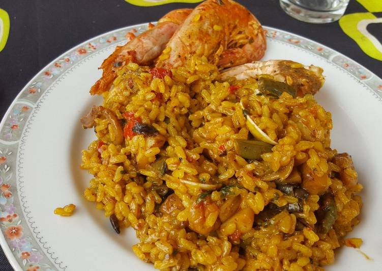 Paella de marisco