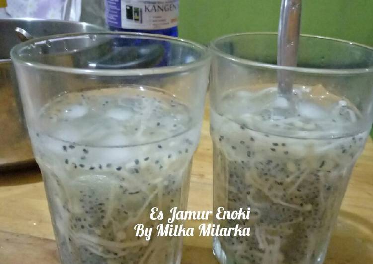 Resep Es Jamur Enoki yang Sempurna