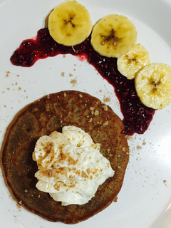 Una foto de Tortitas de avena y chocolate