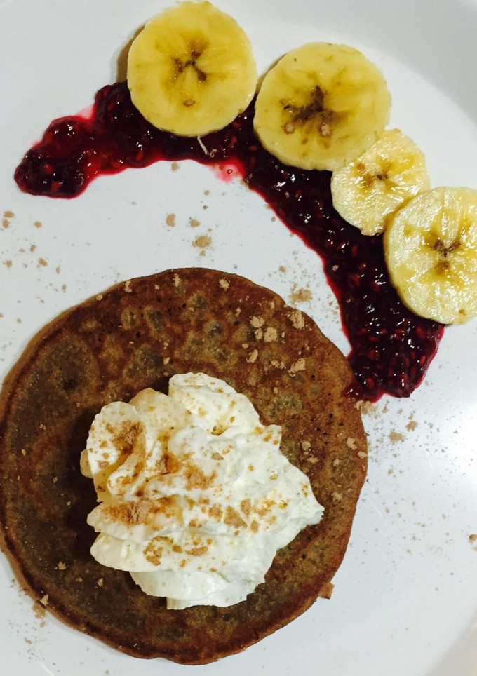 Una foto de Tortitas de avena y chocolate