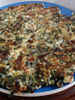 Una foto de Omelette de espinaca